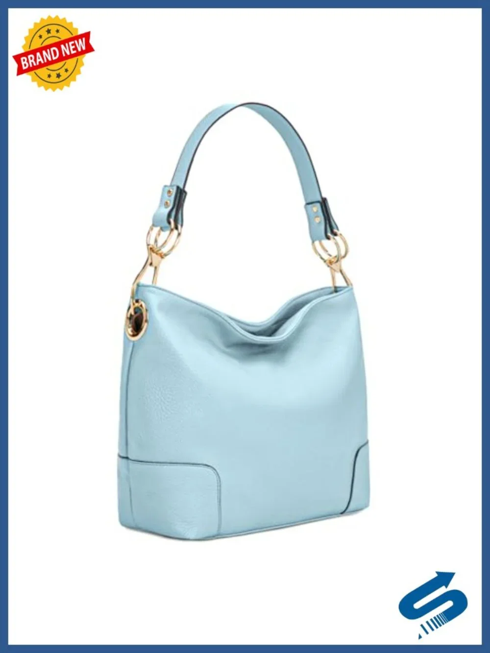 Faux Leather Hobo Bag Women Slouchy Shoulder Purse Top Handle Satchel